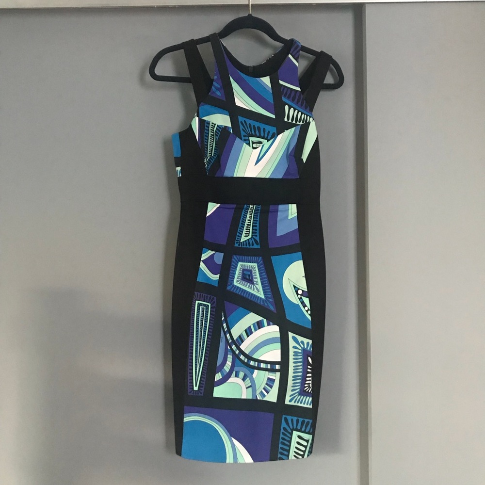 Emilio Pucci - Abstract Fitted Sleeveless Dress